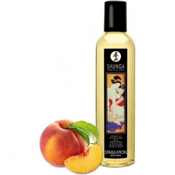 Масло массажное SHUNGA STIMULATION - PEACH (АКТИВНЫЙ ПЕРСИК) 1007 SG
